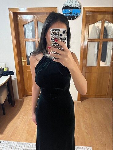 Kadife elbise - Görsel 11