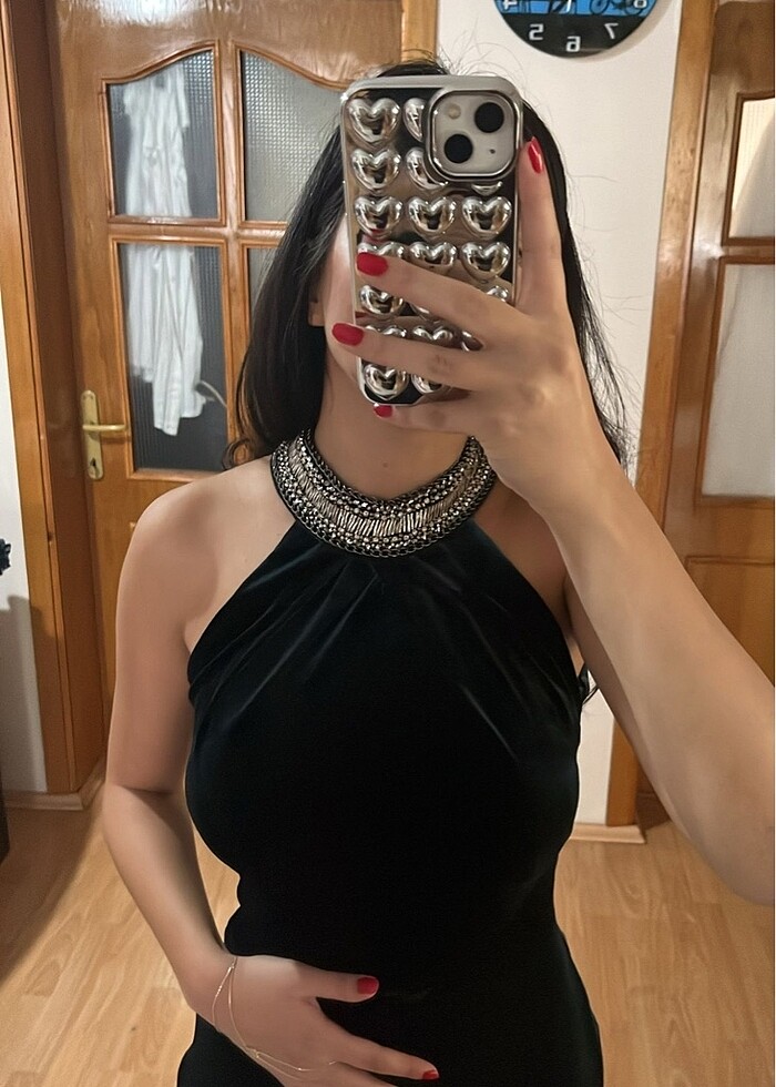 Kadife elbise - Görsel 2