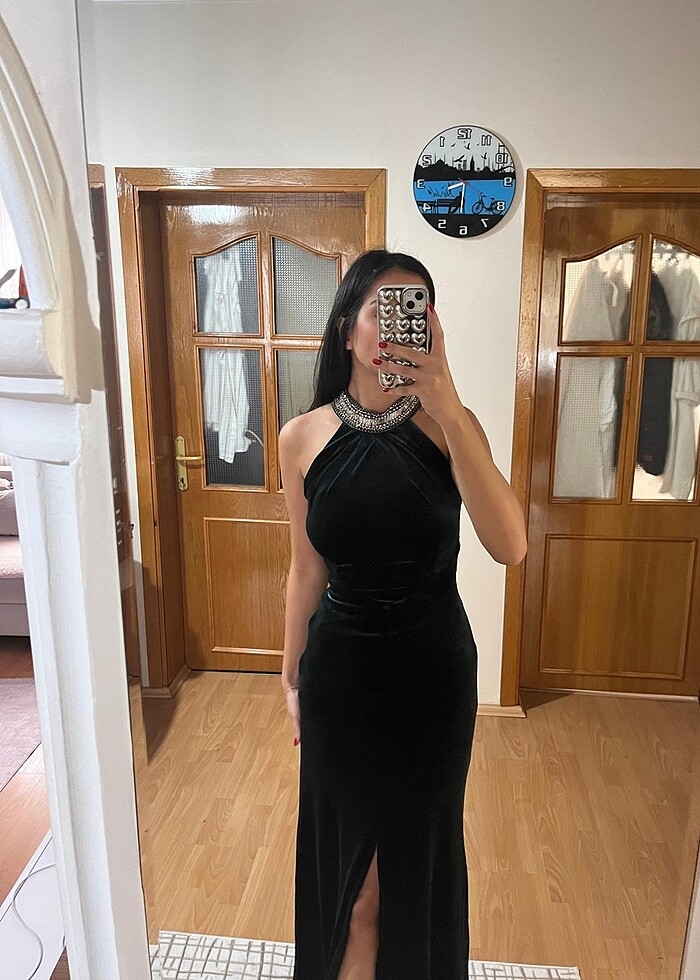 Kadife elbise - Görsel 5