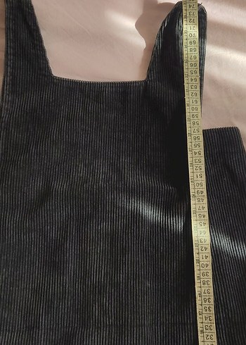 kadife jile elbise salopet tulum fitilli - Görsel 3