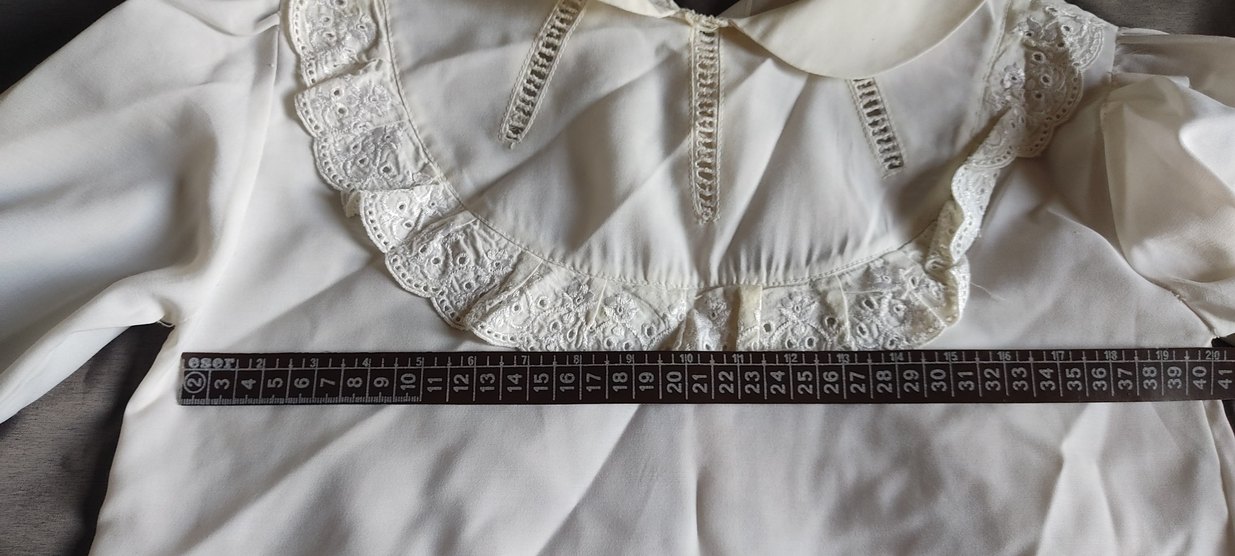 Dantel Detaylı Beyaz Kadın Gömlek - Görsel 5