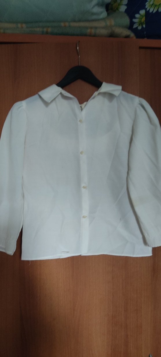 Dantel Detaylı Beyaz Kadın Gömlek - Görsel 2