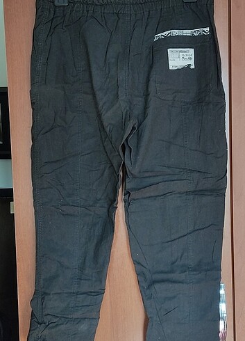Zara 100 pamuklu pantolon canvas tarzı eşofman büyük beden