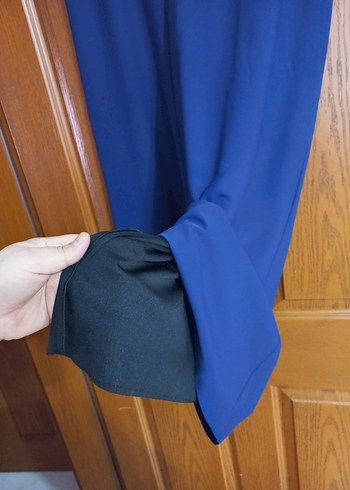 Uzun Kollu Mavi Salaş Tunik - Görsel 6