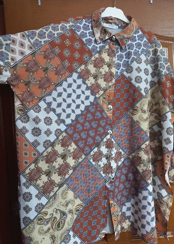 Bohem Çok Renkli Uzun Kollu Gömlek - Görsel 2