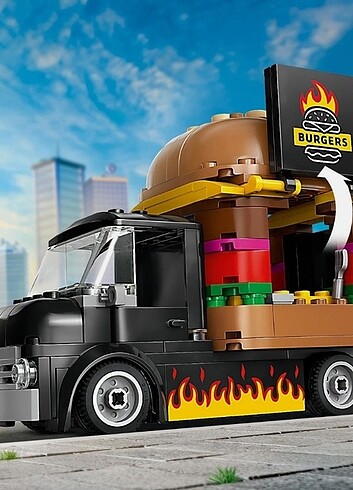 Beden Renk Lego City 60404 Hamburger Kamyonu