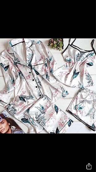 Sendy marka 5 li saten pijama takımı