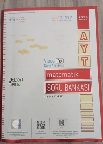 UC DORT BES YAYİNLARİ AYT MATEMATİK 
