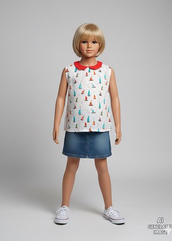 LC Waikiki yakalı çocuk bluz - Görsel 2