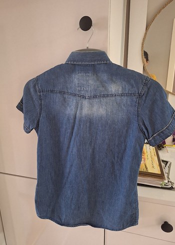LC Waikiki Erkek Çocuk Kısa Kollu Denim Gömlek