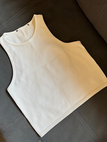 Dilvin beyaz crop top