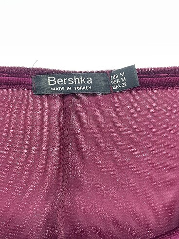 m Beden mor Renk Bershka Kısa Elbise %70 İndirimli.