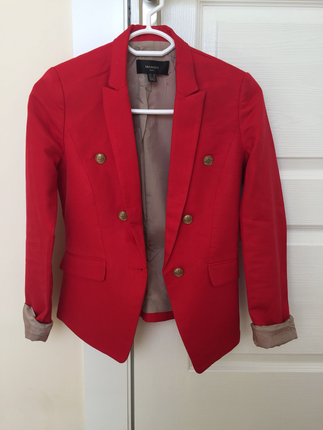 Kırmızı blazer