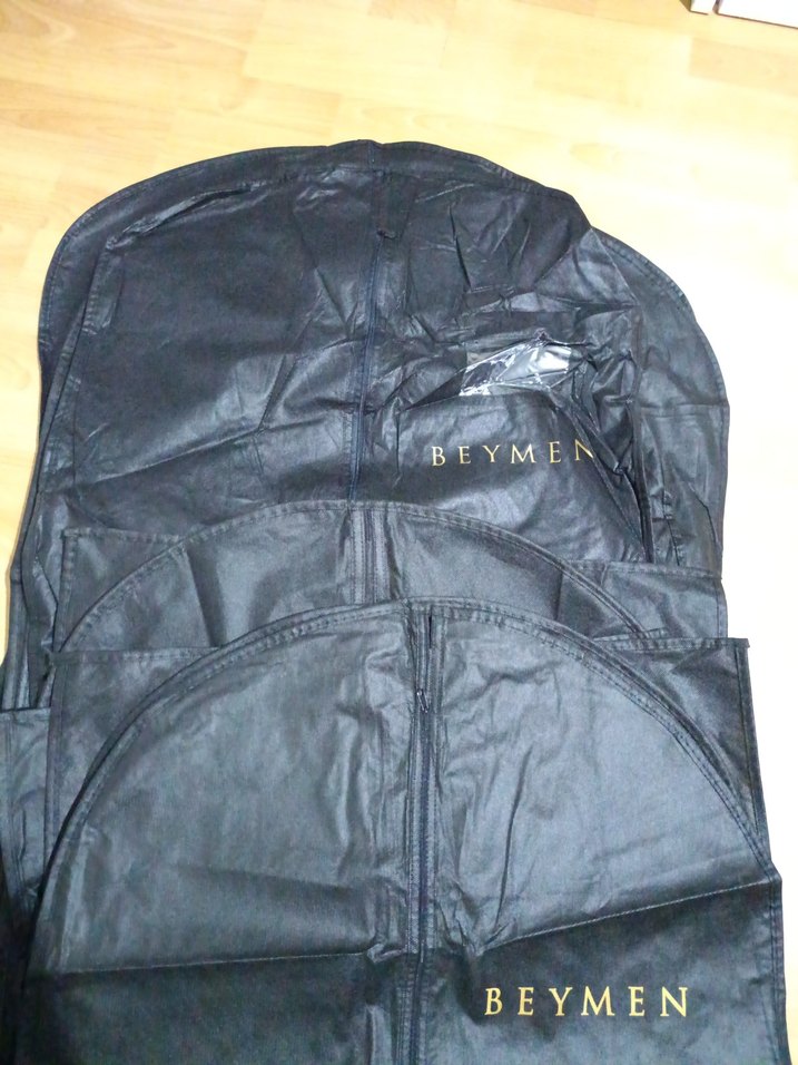 Siyah Fermuarlı Erkek Yelek ve Ceket Kılıfı - Görsel 4