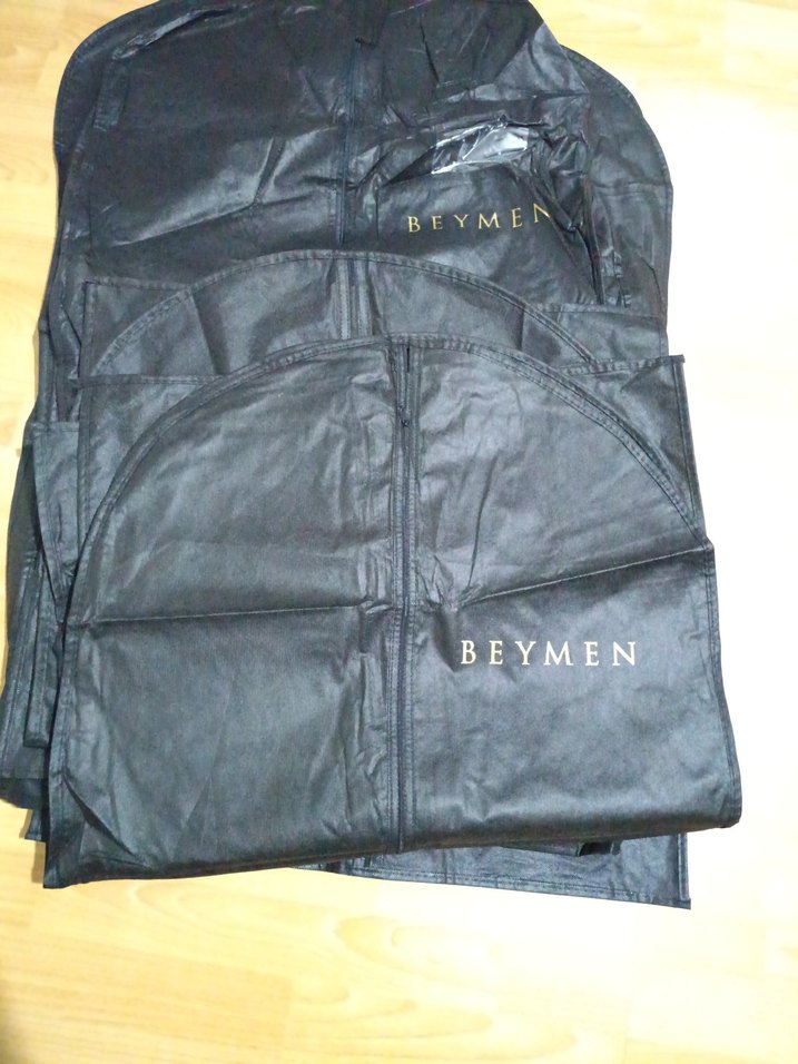 Siyah Fermuarlı Erkek Yelek ve Ceket Kılıfı - Görsel 5