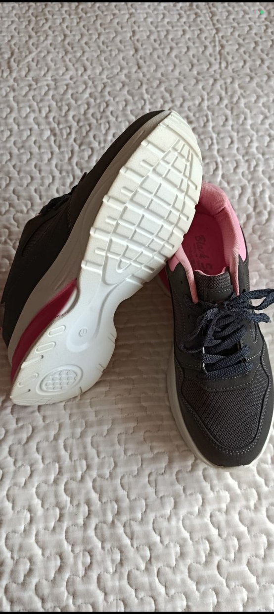 Black Seer Antrasit-Pembe Sneaker - Görsel 5