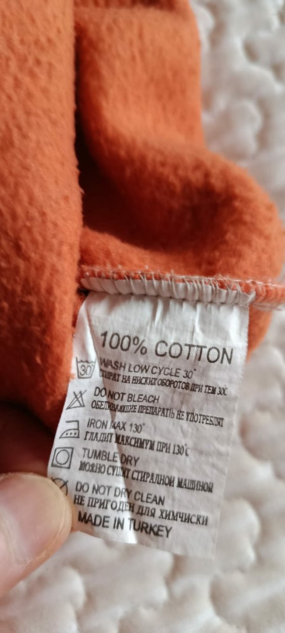 %100 Pamuklu Turuncu Çocuk Sweatshirt - Görsel 3