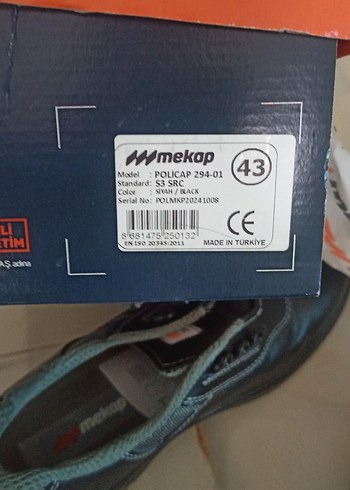 Amekap Siyah Biker Tarzı Outdoor Ayakkabı - Görsel 4