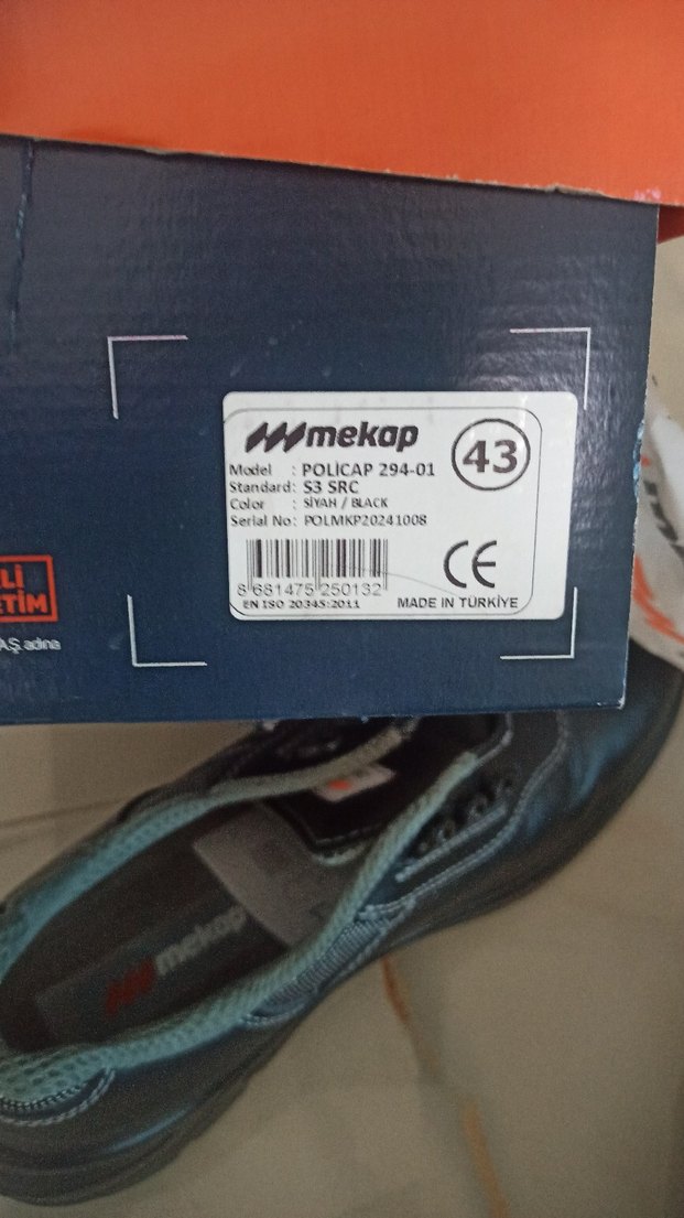 Amekap Siyah Biker Tarzı Outdoor Ayakkabı - Görsel 4