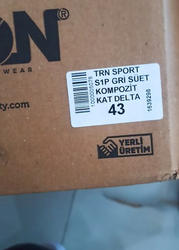 Gri Erkek iş güvenlik ayakkabısı 43 no Bantlı - Görsel 4