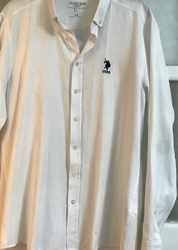 Erkek Beyaz Uspa Polo orjinal gömlek - Görsel 3