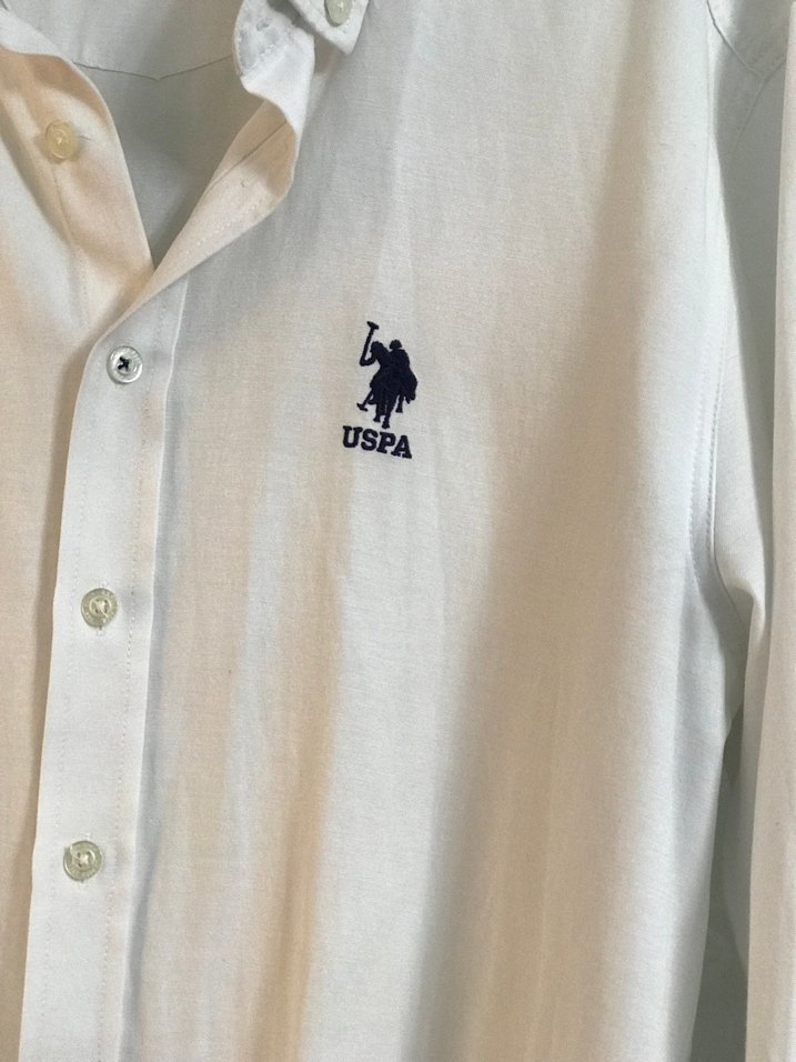 Erkek Beyaz Uspa Polo orjinal gömlek - Görsel 2