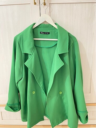 l Beden yesil oversize ceket