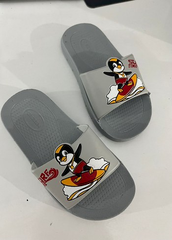 Diğer Gri Baskılı Erkek Çocuk Terliği