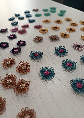 El Yapımı Bohem Çiçek Motifleri - Görsel 9