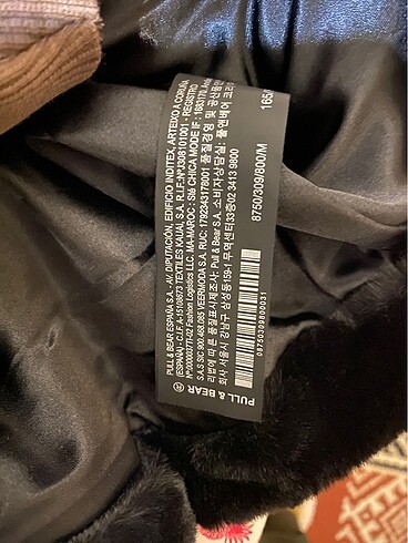 m Beden Pull and bear suni kürk