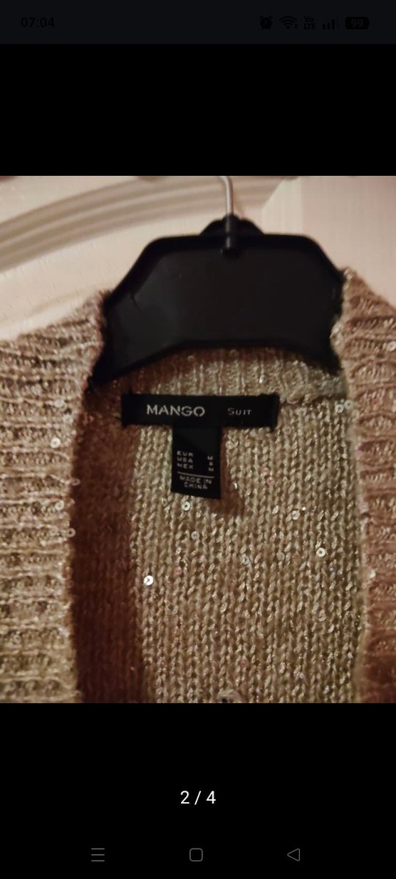 Payetli Dore Triko Hırka - Görsel 2