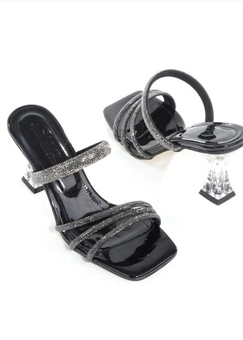 Taşlı Stiletto Terlik - Görsel 2