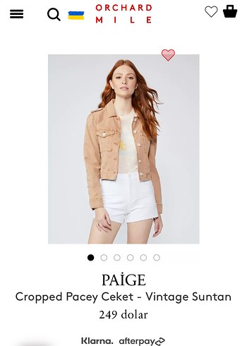 Paige Vintage Kisa Denim Ceket