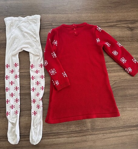 LC Waikiki Kız Çocuk Triko Elbise ve Çorap Takımı