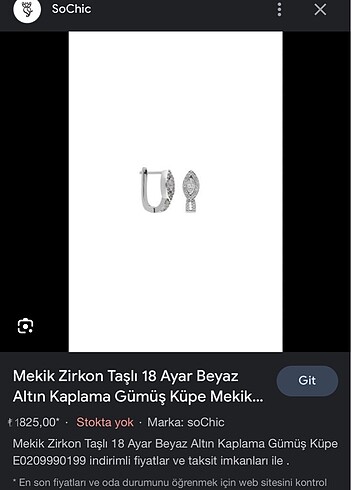 So chic küpe