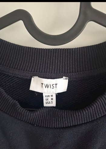 Nakışlı Siyah Kadın Sweatshirt lacivert - Görsel 2