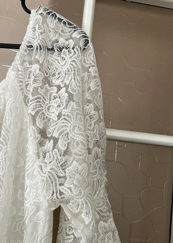 İtalyan marka dantel astarlı elbise etiket siz sıfır - Görsel 4