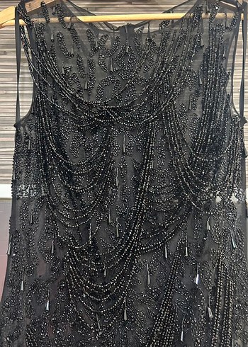 muhteşem Siyah Uzun Kadın Abiye Elbise hiç giyilmedi - Görsel 3