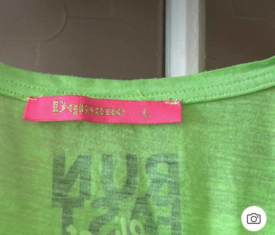 Yeşil Baskılı Kısa Kollu Kadın Tişört butik ürünüdür - Görsel 3