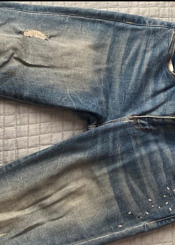 GUESS ligralı Kot Pantolon uygun sayılı giyilmiştir - Görsel 6