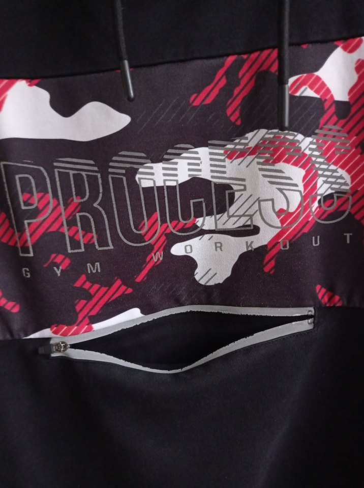 Siyah Baskılı Kapüşonlu Sweatshirt - Görsel 3