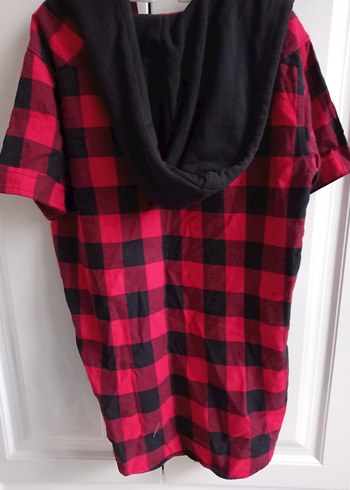 Kısa Kollu Kırmızı Kareli erkek Gömlek - Görsel 2