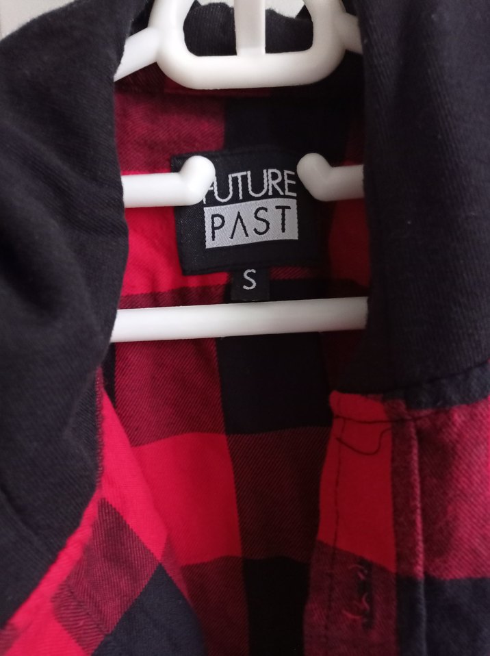 Kısa Kollu Kırmızı Kareli erkek Gömlek - Görsel 3