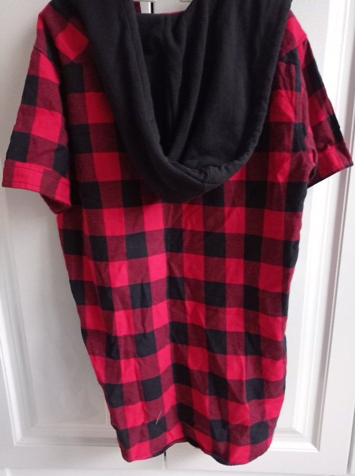 Kısa Kollu Kırmızı Kareli erkek Gömlek - Görsel 2