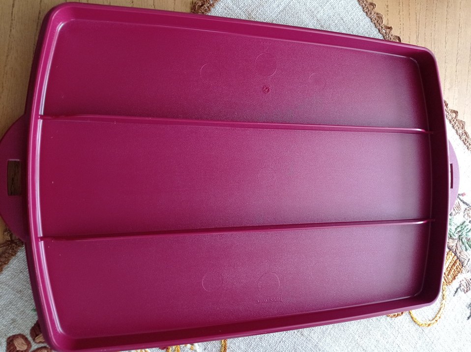 Bordo Parlak Plastik tupperware Saklama Kutusu - Görsel 3