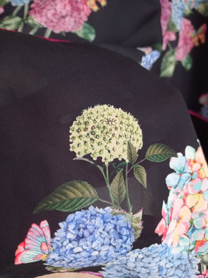 Çiçek Desenli Uzun Bohem Elbise - Görsel 2