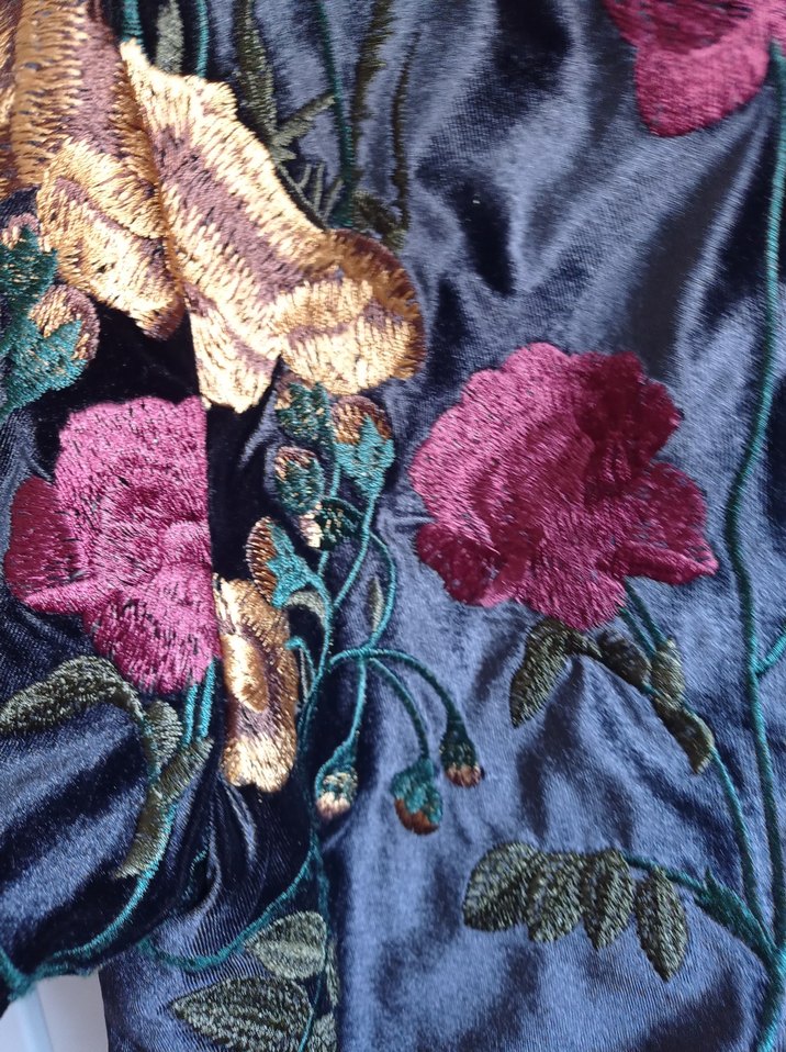 Nakışlı Bohem Midi Kadın Ceket - Görsel 2