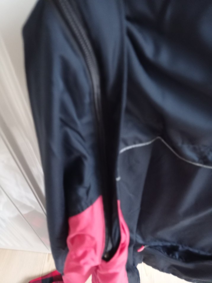 Fermuarlı siyah-Pembe Spor erkek Ceket - Görsel 3