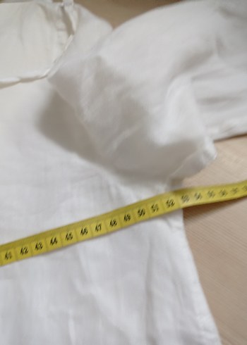 Erkek Beyaz Keten Düğmeli Gömlek - Görsel 4