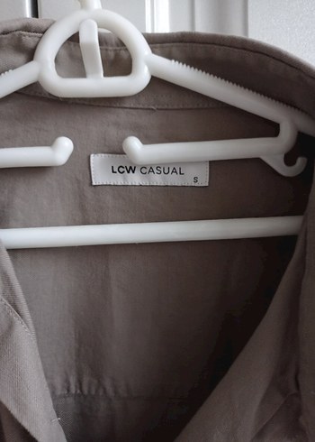 Bej Erkek Keten Gömlek, Düğmeli, Uzun Kollu - Görsel 3